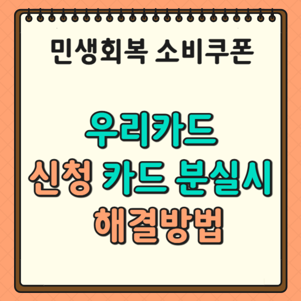 신청, 카드 분실 시 해결방법