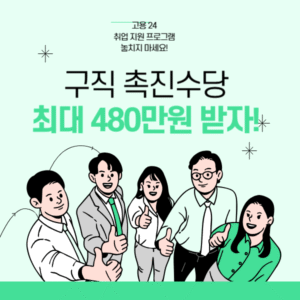 2025년 구직촉진수당 최대 480만원! 놓치지 마세요! 수급 자격 및 지원 내용 완벽 정리