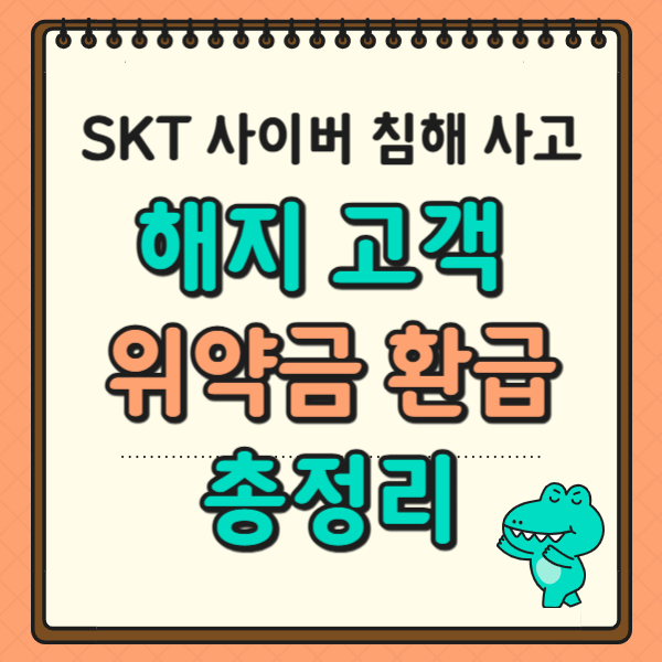 SKT 사이버 침해 사고,해지고객 위약금 환급 총정리 안내