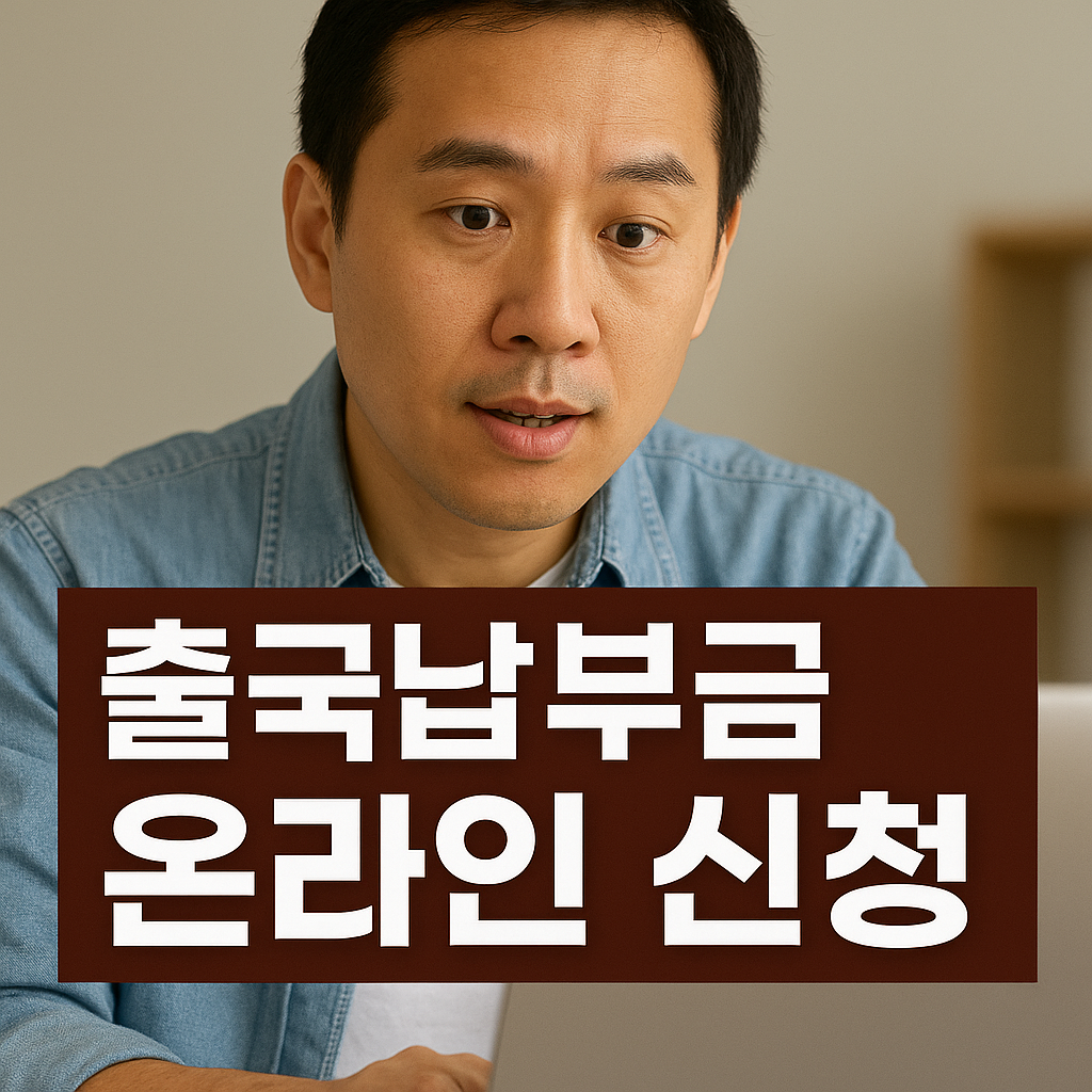 출국납부금 온라인 신청