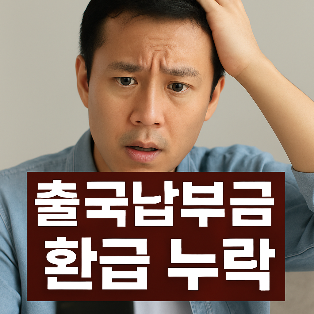 출국납부금 환급 누락·오류·미지급, 내 돈 찾는 방법 총정리!